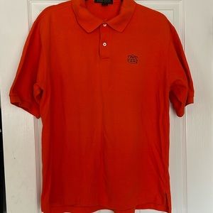 Vintage Men’s Orange Short sleeve Auburn 2 button shirt - size L - Cross Creek